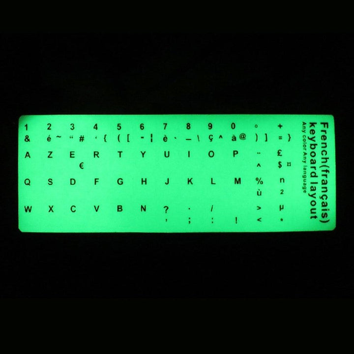 Fluorescent Keyboard Cover Stickers Luminous Waterproof Keyboard Protective Film for Laptop Desktop PC - MRSLM