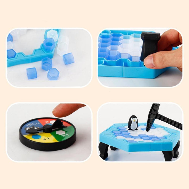 Board Game for Children Save Penguin Trap Ice Break Hammer Block Toy Set Funny Party Table Games Parent Child Interaction - MRSLM
