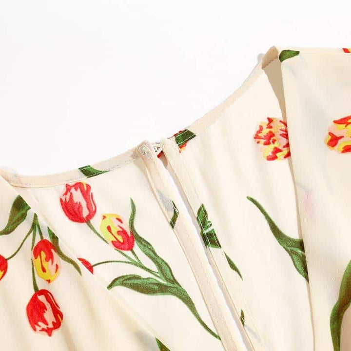 Casual Floral Printed Dress for Women