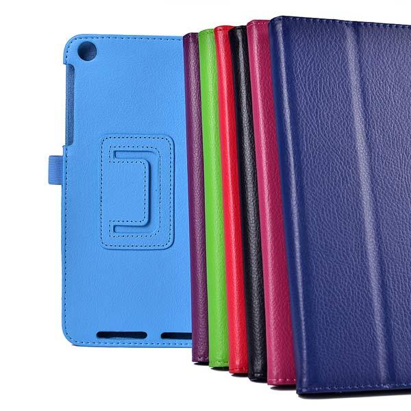 Lichee Pattern PU Leather Case Folding Stand Cover For Asus 181 - MRSLM