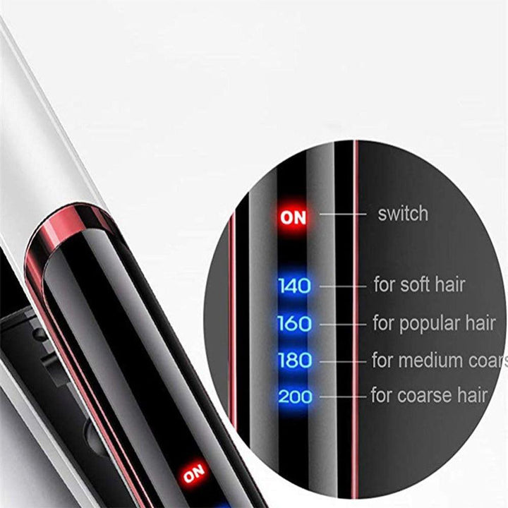 Hair Flat Iron Hair Straightener Ceramic Negative Ion Hair Straightener & Curling LED Display Infrared Anti-scalding Hair Irons - MRSLM