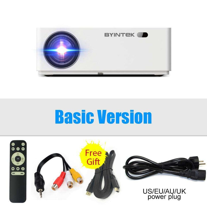 BYINTEK K20 Full HD 4K Projector,1920x1080P,Android Wifi Proyector,LED Video Beamer for Smartphone 3D 300inch Home Cinema - MRSLM