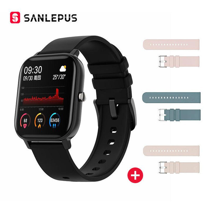SANLEPUS P8 1.4 inch Smart Watch Men Full Touch Fitness Tracker Blood Pressure Smart Clock Women GTS Smartwatch for Xiaomi - MRSLM