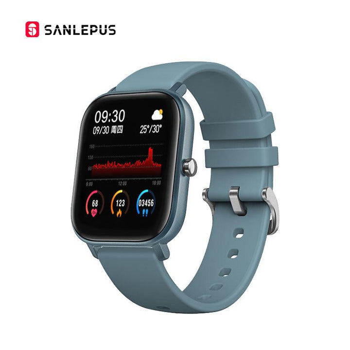 SANLEPUS P8 1.4 inch Smart Watch Men Full Touch Fitness Tracker Blood Pressure Smart Clock Women GTS Smartwatch for Xiaomi - MRSLM