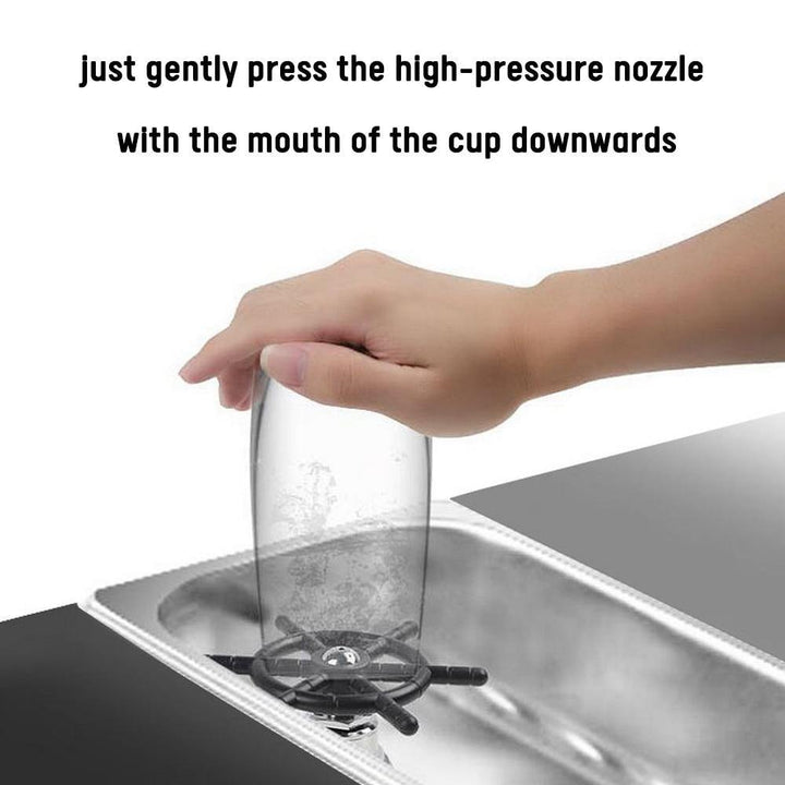 Faucet Glass Rinser for KitchenSinks Automatic Cup Washer Glass Cleaning Rinser Coffee Pitcher Wash Cup Kitchen Sink Accessories - MRSLM