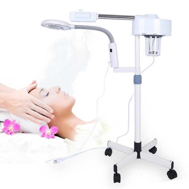 Steam Stand Magnifier Beauty Lamp Magnifying Lighted Beauty Salon Tool Nail Cold Makeup Light Skin Care Acne Removal Home Spa - MRSLM