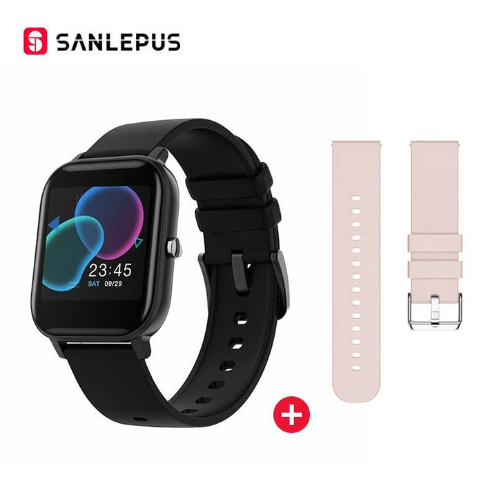 SANLEPUS Global Version Smart Watch 7 Sport Modes IP67 Waterproof Bluetooth Smartwatch Heart Rate Monitor Men Women Smart Band - MRSLM