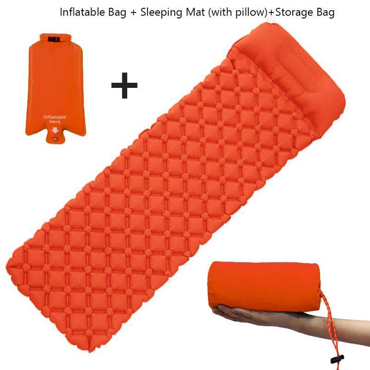 Outdoor Camping Mat Ultra-Light Self Inflatable Mattress Hiking Tent Mat Air Cushion Portable Sleeping Pad Waterproof Mattress - MRSLM