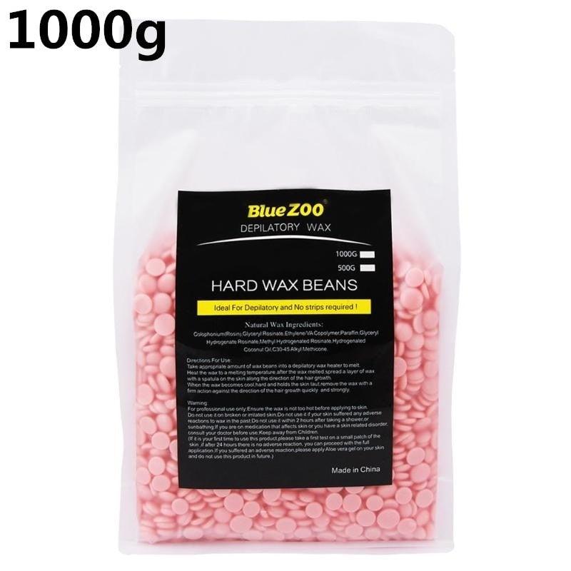 1000g Chamomile Depilatory Pearl Hard Wax Beans Brazilian Granules Hot Film Wax Bead For Hair Removal wax for depilation - MRSLM