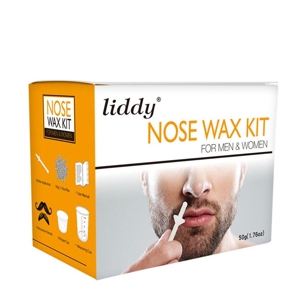LIDDY Hair Removal Wax Set Natural Gentle Safe Quick Nose Wax nose hair Removal for Men & Women painless removal Nose Hair Hot - MRSLM