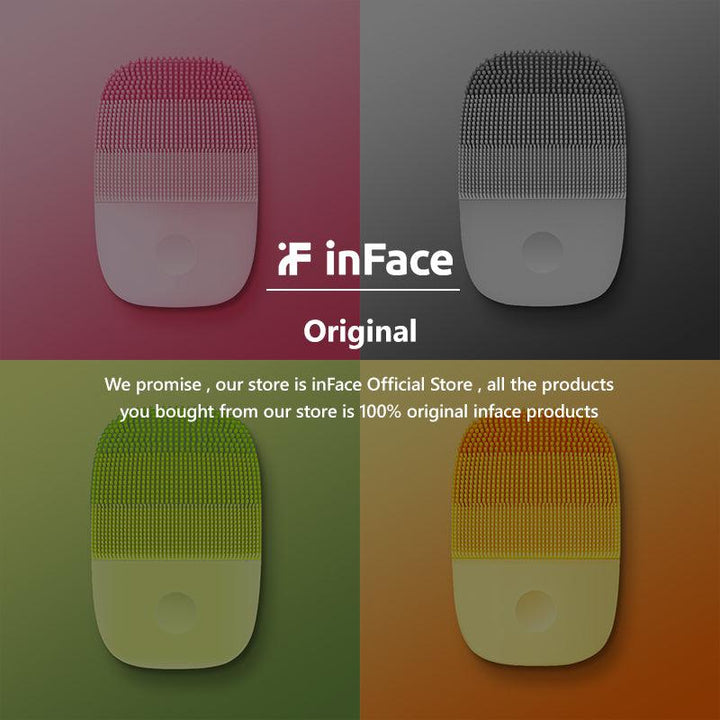 InFace Official Facial Cleaning Brush Face Skin Care Tools Waterproof Silicone Electric Sonic Cleanser Beauty Massager - MRSLM