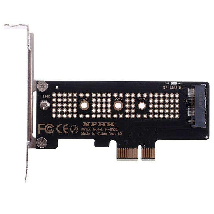 NVMe PCIe M.2 NGFF SSD to PCIe x1 adapter card PCIe x1 to M.2 card with bracket - MRSLM