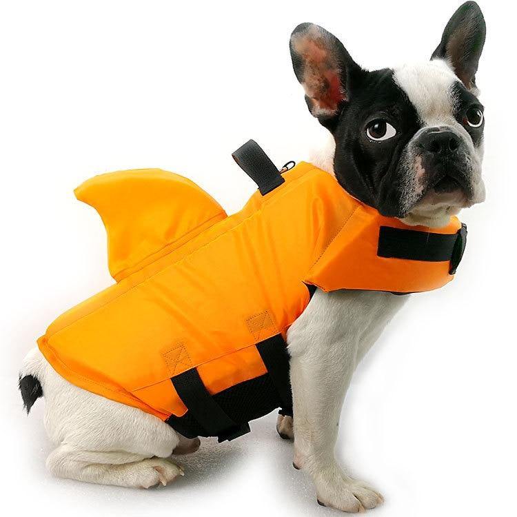 Dog Life Vest Summer Shark Pet Life Jacket Dog Clothes Dogs Swimwear Pets Swimming Suit - MRSLM