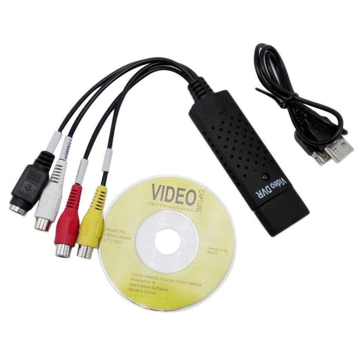 USB 2.0 Video Capture Card Converter PC Adapter TV Audio DVD DVR VHS For Window 2000 For XP For Vista For Win 7 - MRSLM