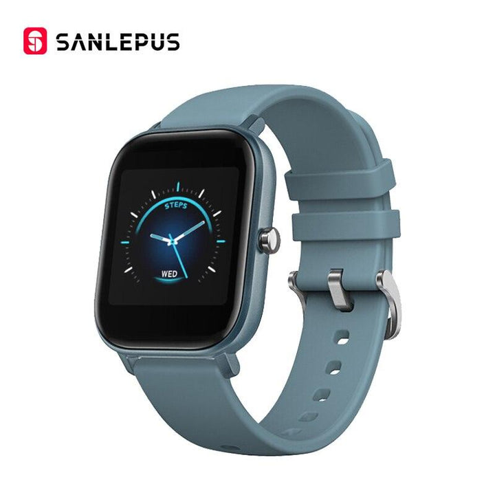 SANLEPUS Global Version Smart Watch 7 Sport Modes IP67 Waterproof Bluetooth Smartwatch Heart Rate Monitor Men Women Smart Band - MRSLM