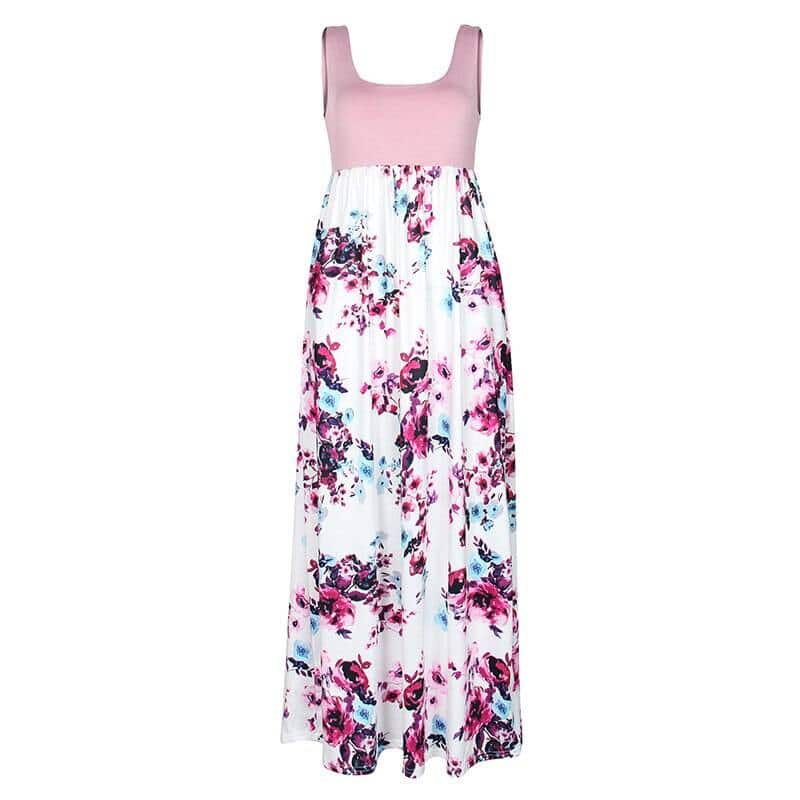 Romantic Bohemian Summer Long Floral Women’s Dress