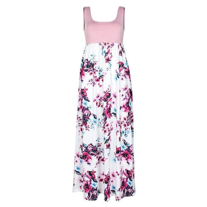 Romantic Bohemian Summer Long Floral Women’s Dress