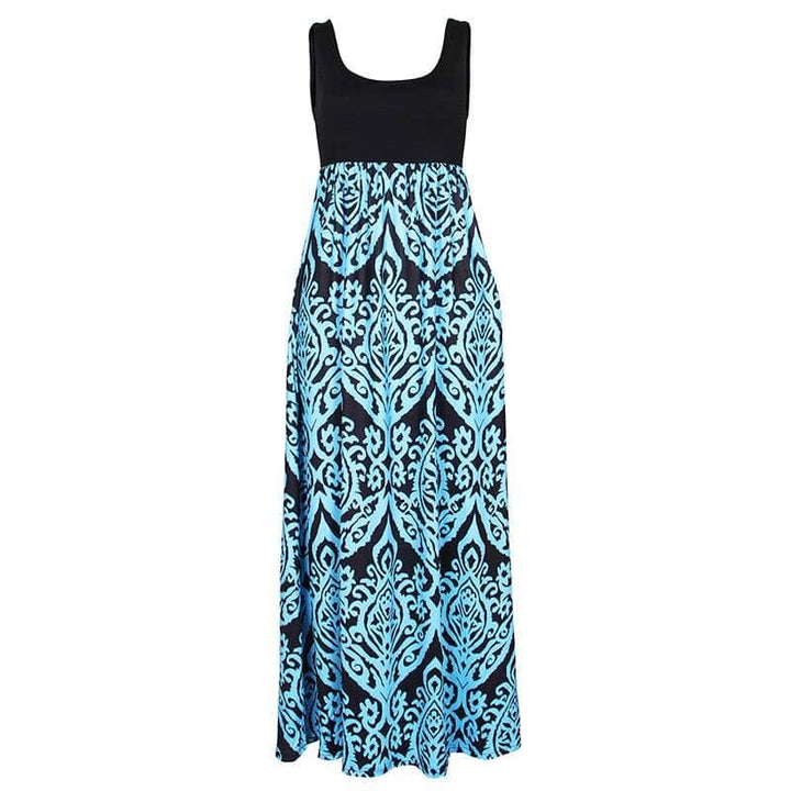 Romantic Bohemian Summer Long Floral Women’s Dress