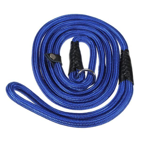 Nylon Rope Pet Dog Slip Training P-Leash Walking Leading Collar - MRSLM