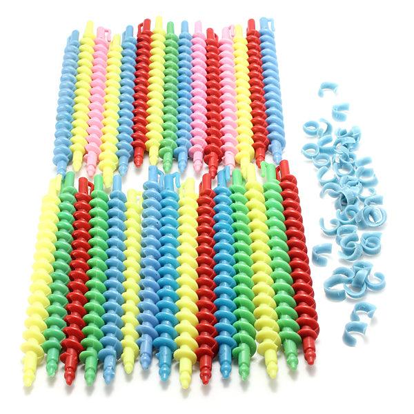25Pcs Styling Plastic Hairdressing Spiral Hair Perm Rod - MRSLM