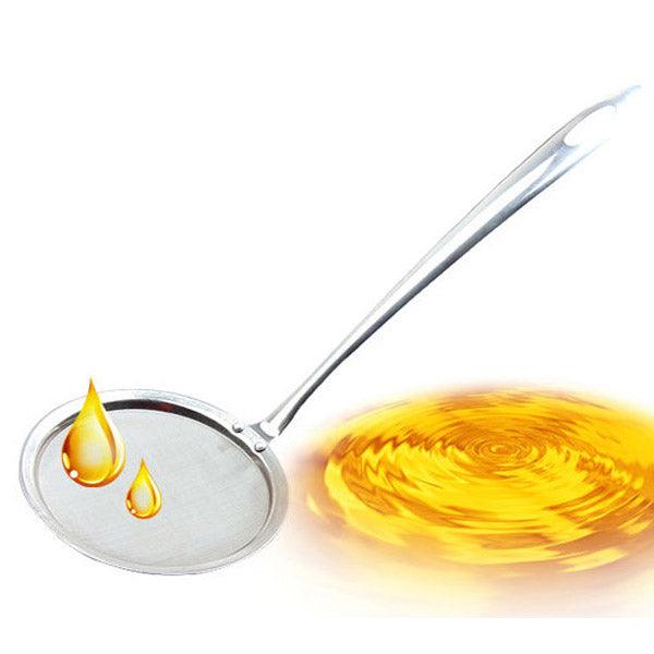 Stainless Steel Oil Dipper Colander Spoon Oil Filter Spoon Oil Strainer Cooking Tool - MRSLM