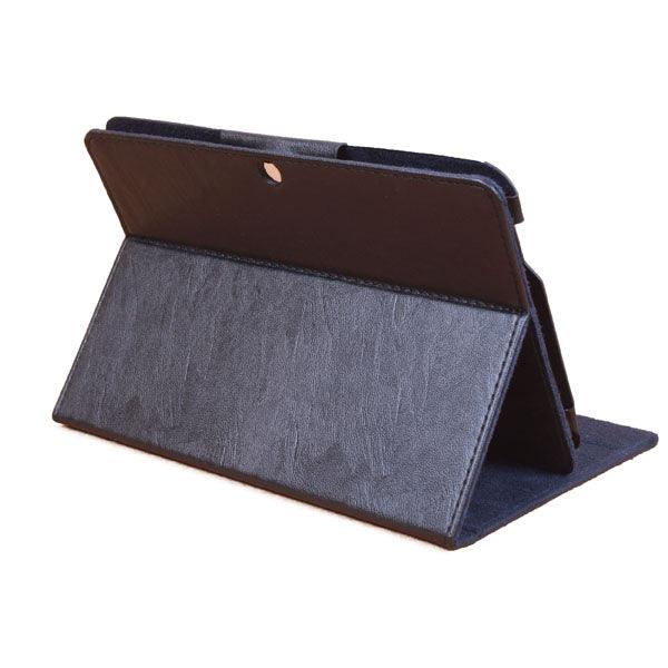 Folio Rock Grain Leather Case With Folding Stand for FNF ifive X2 - MRSLM