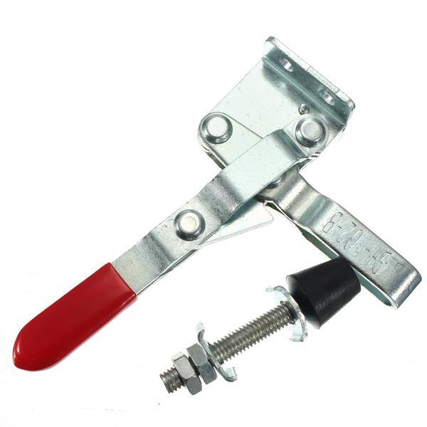 102B Red Plastic Covered Handle Vertical Hand Tool Toggle Clamp 100kg - MRSLM