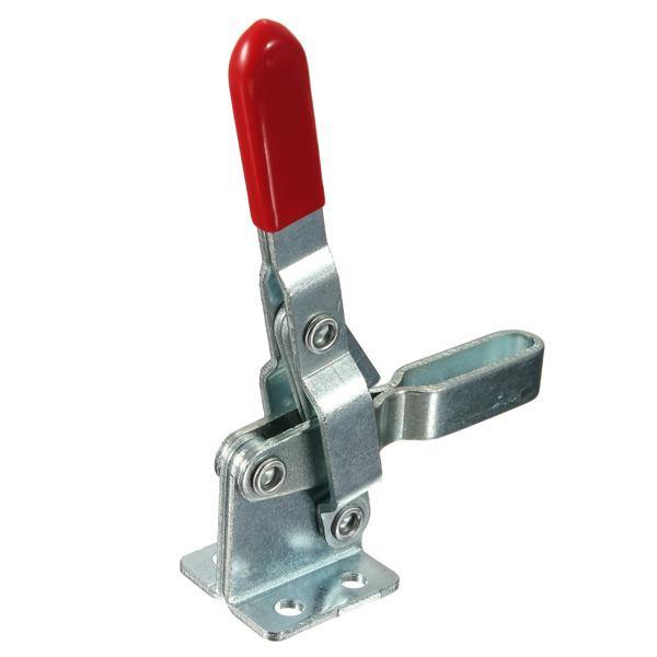 102B Red Plastic Covered Handle Vertical Hand Tool Toggle Clamp 100kg - MRSLM