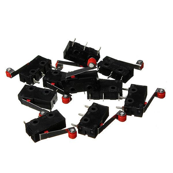 10Pcs Micro Limit Switch Roller Lever 5A 125V Open Close Switch - MRSLM