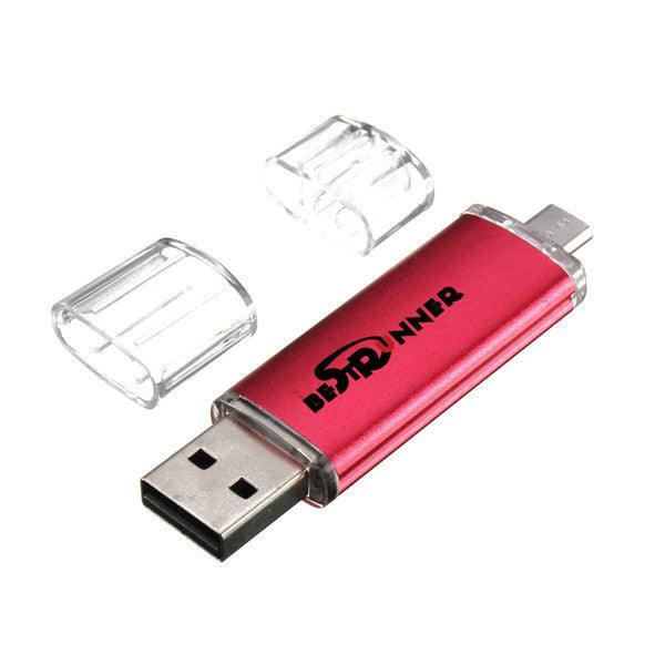 Bestrunner 32G USB to Micro USB Flash Drive U Disk For PC and OTG Smartphone - MRSLM