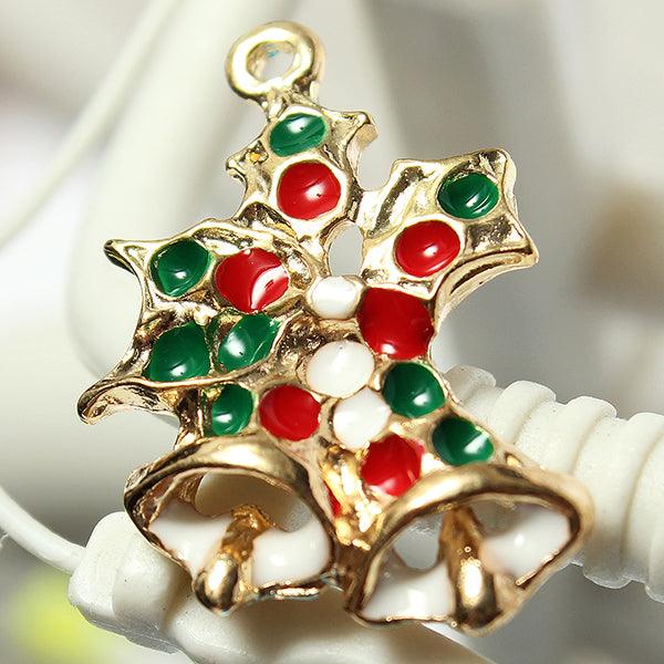 11 Mixed Gold Christmas Gifts Charms Tree Deer Snowflake Pendant Decorations - MRSLM