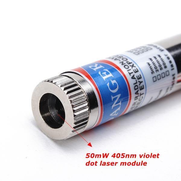 405nm 50mW Focusable Violet Dot Laser Module Laser Generator Diode - MRSLM