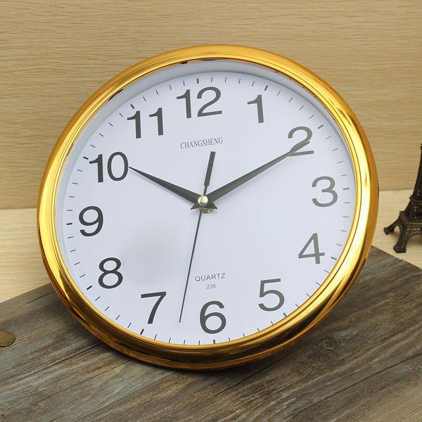 Six Colors Vintage Round Modern Home Bedroom Time Kitchen Wall Clock - MRSLM