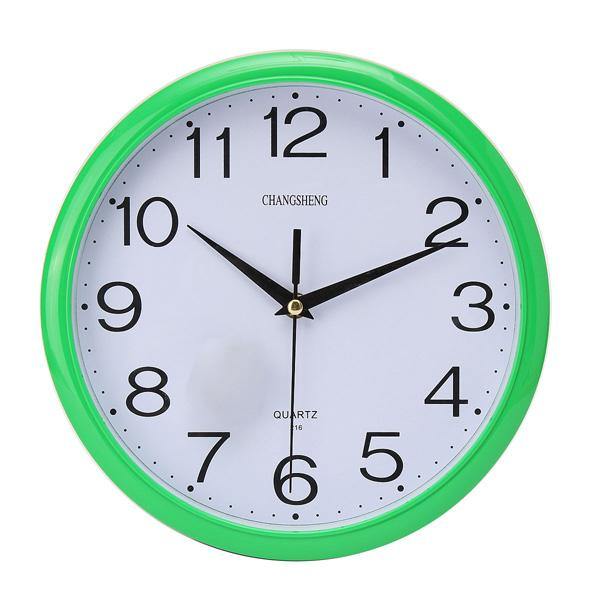 Six Colors Vintage Round Modern Home Bedroom Time Kitchen Wall Clock - MRSLM