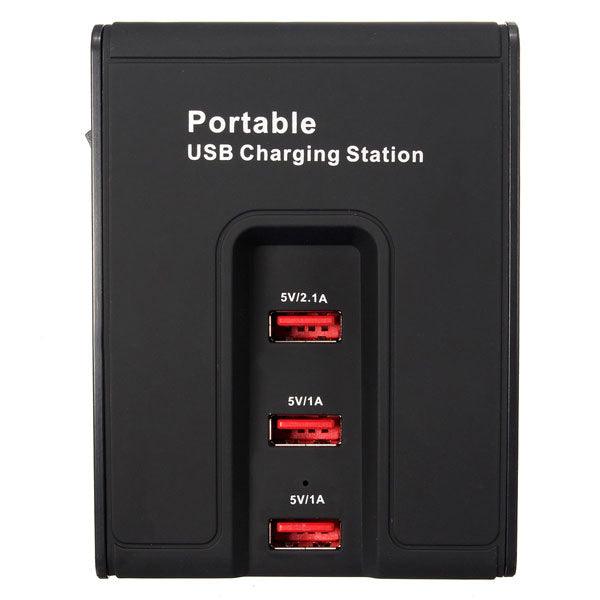 Portable 5 Ports USB Home Travel Charger AC Power Adapter - MRSLM