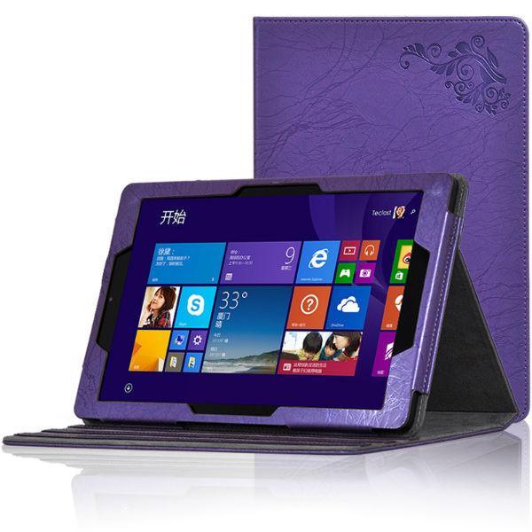 Tri-fold PU Leather Case Stand Cover For Teclast X16HD 3G Tablet - MRSLM