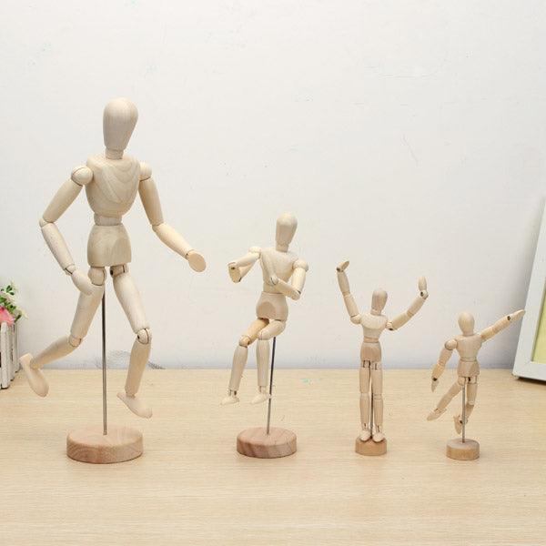 Wooden Jointed Doll Man Figures Model Painting Sketch Cartoon - MRSLM