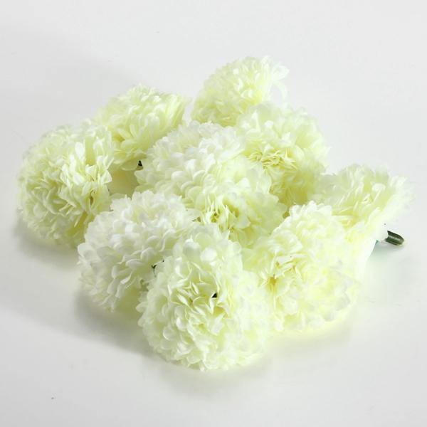 10Pcs Artificial Daisy Mum Flower Silk Spherical Heads Bulk Home Party Wedding Decor - MRSLM
