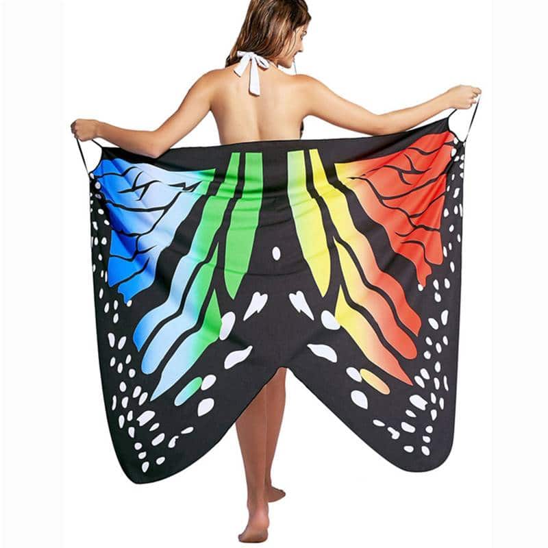 Women's Butterfly Printed Beach Long Dress