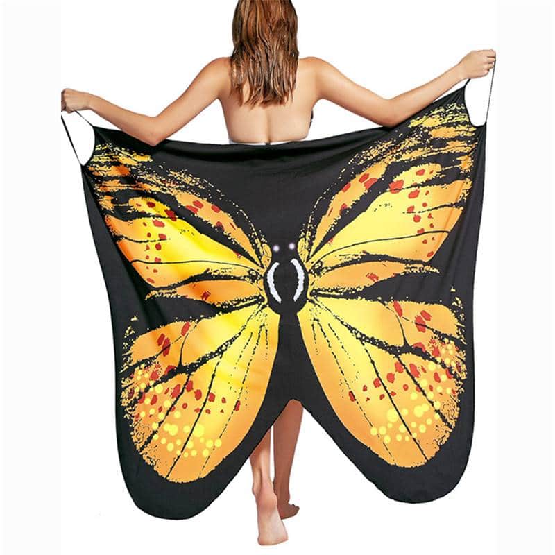 Women's Butterfly Printed Beach Long Dress