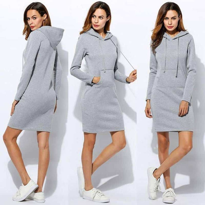Women's Hooded Warm Dress