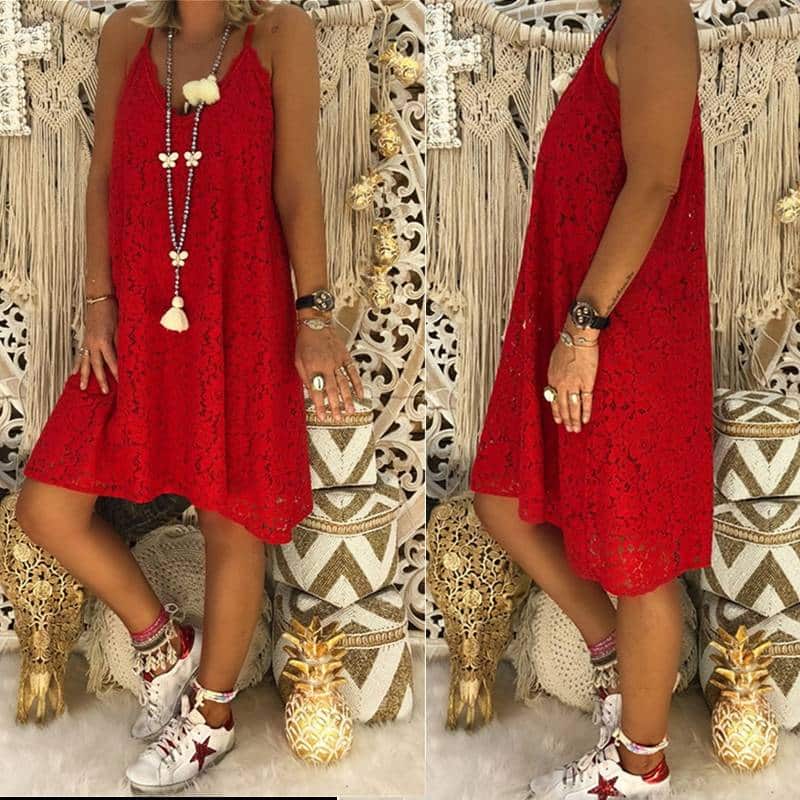 Women's Summer Loose Laced Dress