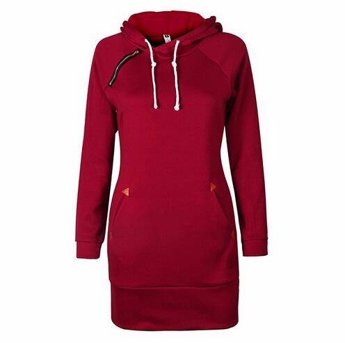 Women's Warm Hooded Dress