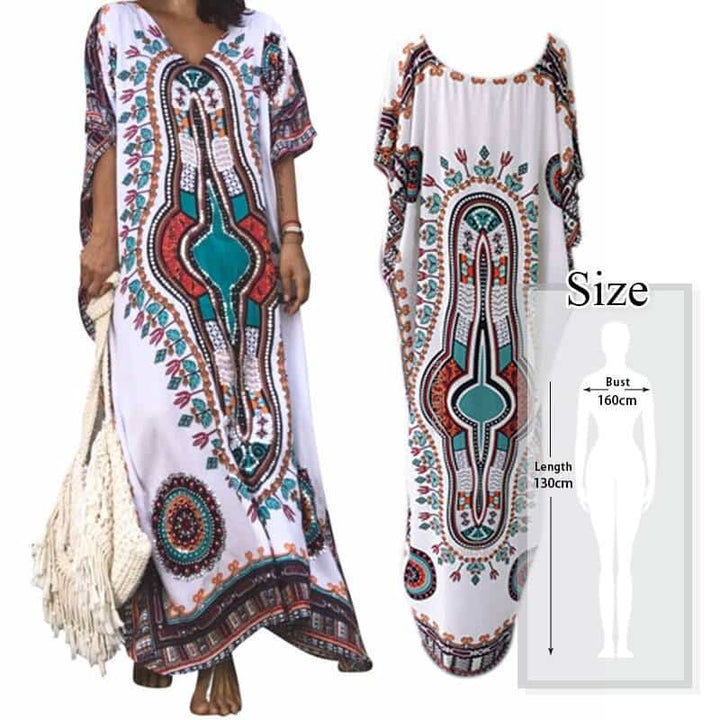 Women's Boho Style Printed Dress