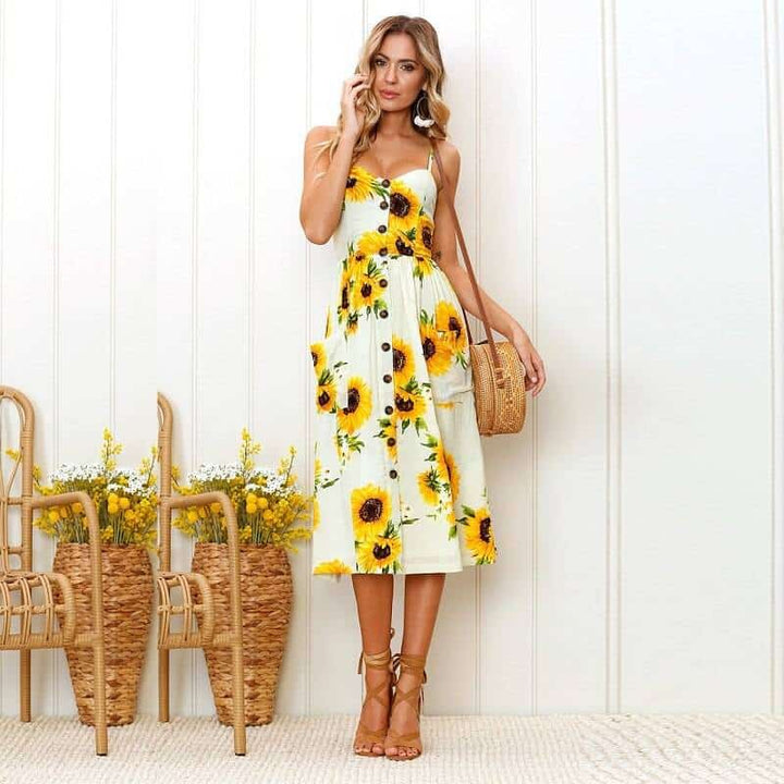 Women's Cami Floral Printed Dress