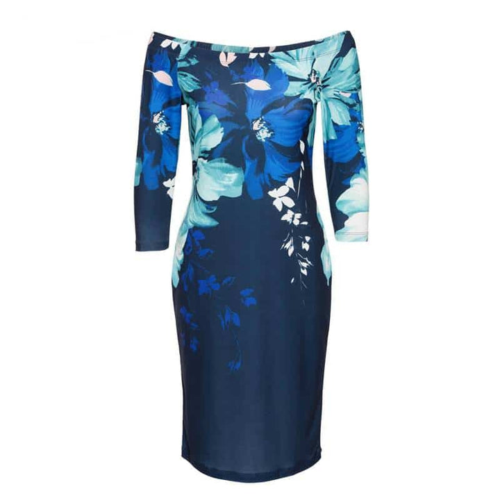 Women's Floral Printed Half Sleeved Dress