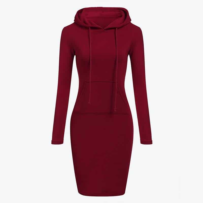 Women's Hooded Warm Dress