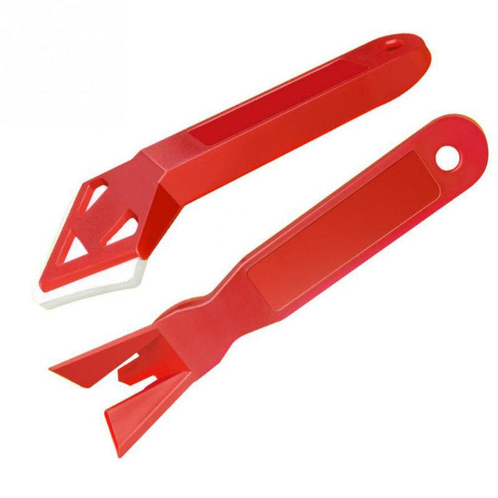11Pcs Caulk Nozzle Scraper Set Reusable Sealant Angle Scraper Silicone Grout Caulk Tools - MRSLM
