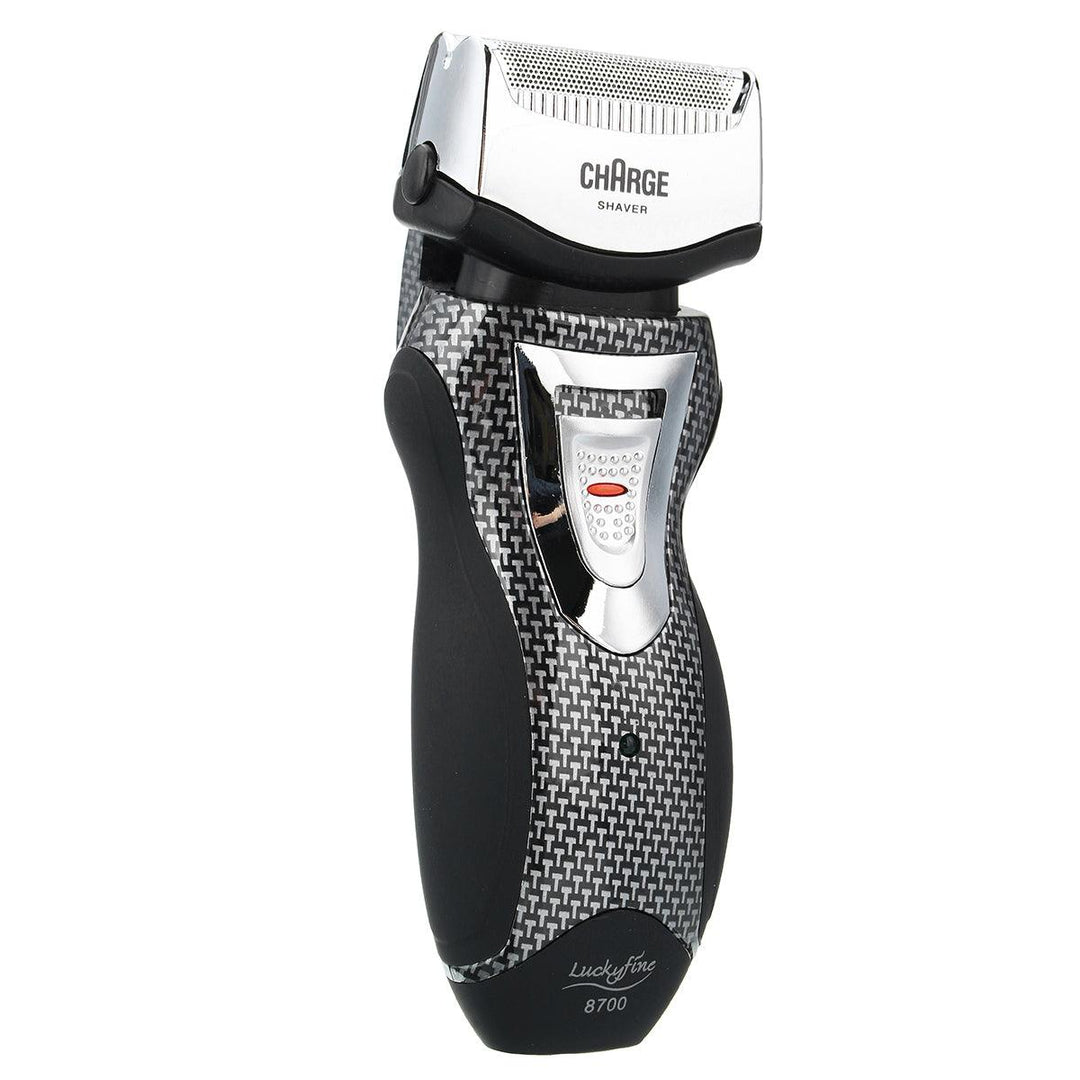2 In 1 Men's Electric Dual Foil Shaver Rechargeable Cordless Hair Beard Razor Trimmer - MRSLM