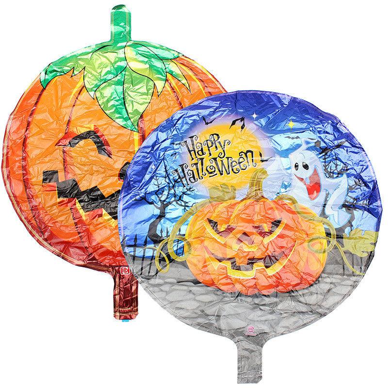 Halloween Pumpkin Head Party Home Decorations Props Foil Balloons - MRSLM